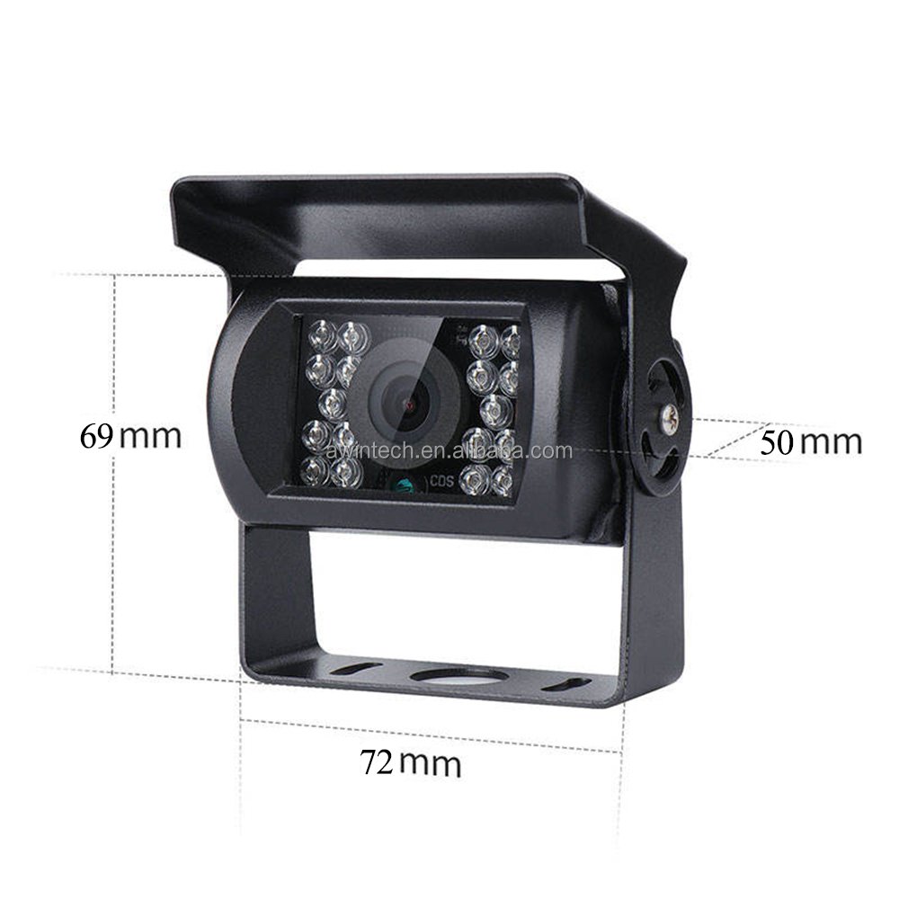 Bus Vehicle Backup Cameras: 5M 10M Car Video Extension Cable, 4-Pin Connector, IR Night Vision Camera for Bus/Truck/Trailer/Van